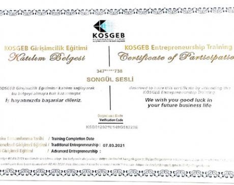 Kosgep Sertifika