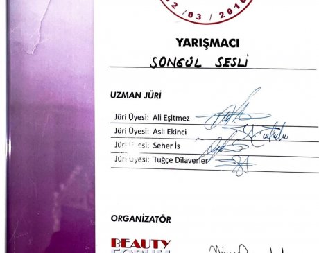 Mc Up Yarışması Sertifikası